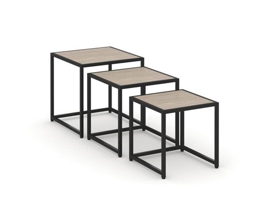 Лофт Стол журнальный 500x500x500 VR.L-SJK-50 Дуб Аттик/Металл Черный, Основной цвет: Дуб Аттик/Металл Черный, Ширина: 500, Высота: 500, Глубина: 500, Максимальная ширина: 500, Максимальная глубина: 500, Максимальная высота: 500, Объем: 0,138, Бренд: РИВА ООО, Артикул для сайта: VR.L-SJK-50, изображение 3post-test