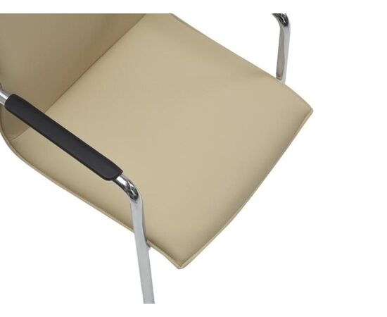 Кресло Бэланс 58x68x88 C2413 Бежевый, Основной цвет: Бежевый, Ширина: 58, Высота: 88, Глубина: 68, Максимальная ширина: 58, Максимальная глубина: 68, Максимальная высота: 88, Вес: 12,7, Материал сиденья: экокожа, Подголовник: металлические хромированные, с накладками, Цвет сиденья: Бежевый, Цвет спинки: Бежевый, Максимальная нагрузка: 120, Материал спинки: экокожа, Гарантия: 5 лет, Страна производитель: Китай, Объем: 0,277, Бренд: РИВА ООО, Артикул для сайта: C2413, изображение 9post-test