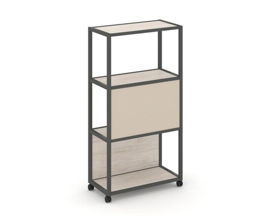 Шелф Мобайл Стеллаж 4 уровня 1 секция 800x400x1523 VR.LT-STK-403.08 Денвер Светлый/Металл Антрацит/W-04, Основной цвет: Денвер Светлый/Металл Антрацит/W-04, Ширина: 800, Высота: 1523, Глубина: 400, Максимальная ширина: 800, Максимальная глубина: 400, Максимальная высота: 1523, Объем: 0,086, Бренд: РИВА ООО, Артикул для сайта: VR.LT-STK-403.08, изображение 2post-test