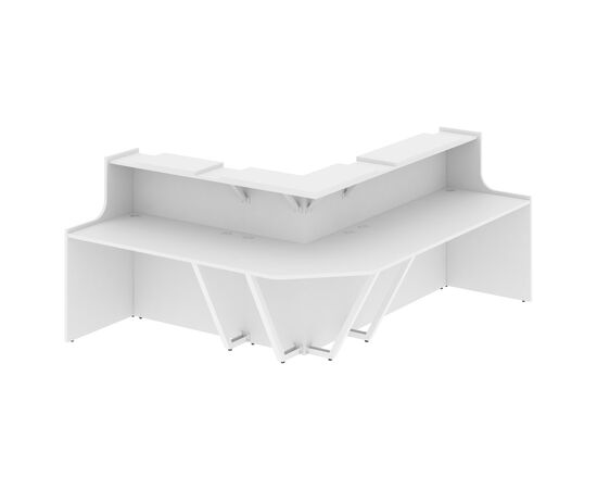 Оникс Ресепшн 2600x2200x1187 O.R-K-32 Белый Бриллиант, Основной цвет: Белый Бриллиант, Ширина: 2600, Высота: 1187, Глубина: 2200, Максимальная ширина: 2600, Максимальная глубина: 2200, Максимальная высота: 1187, Объем: 0,573, Бренд: РИВА ООО, Артикул для сайта: O.R-K-32, изображение 2post-test