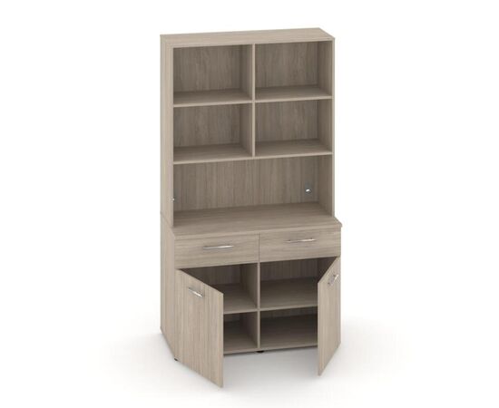Фит Вариант № 8 1200x600/420x2178 MN-008 Дуб Аттик, Основной цвет: Дуб Аттик, Ширина: 1200, Высота: 2178, Глубина: 420, Максимальная ширина: 1200, Максимальная глубина: 420, Максимальная высота: 2178, Минимальная глубина: 600, Объем: 0,276, Бренд: РИВА ООО, Артикул для сайта: MN-008, изображение 2post-test