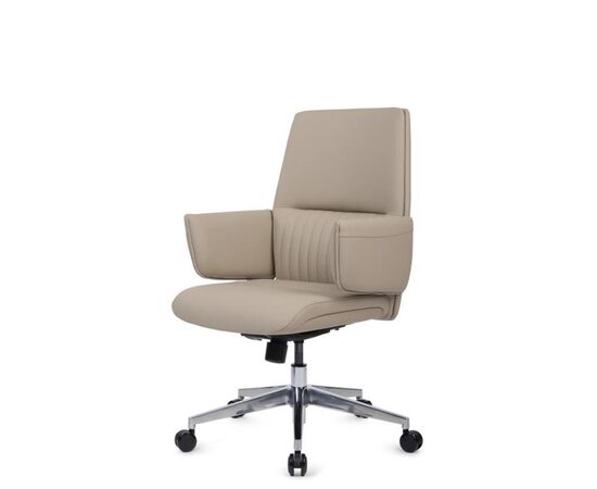 Кресло Энзо-M 65x68x93/103 WISE-02 Бежевый, Основной цвет: Бежевый, Ширина: 65, Высота: 103, Глубина: 68, Максимальная ширина: 65, Максимальная глубина: 68, Максимальная высота: 103, Вес: 26,6, Материал сиденья: экокожа, Цвет сиденья: Бежевый, Цвет спинки: Бежевый, Максимальная нагрузка: 250, Подголовник: обтянутые экокожей в цвет кресла, Материал спинки: экокожа, Гарантия: 5 лет, Страна производитель: Китай, Бренд: РИВА ООО, Артикул для сайта: WISE-02, изображение 7post-test