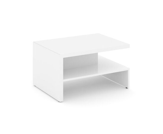 Корнер Стол журнальный 800x600x450 COR.SJ Белый Бриллиант/Белый, Основной цвет: Белый Бриллиант/Белый, Ширина: 800, Высота: 450, Глубина: 600, Максимальная ширина: 800, Максимальная глубина: 600, Максимальная высота: 450, Вес: 28,6, Объем: 0,04, Бренд: РИВА ООО, Артикул: COR.SJ, изображение 2post-test