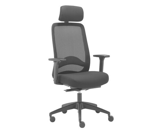 КЭРОТ АС/CAROT AS Кресло рабочее с подголовником 50/66x46/64xh120/132 ЗАГ0701 Черный/Черный, Минимальная высота: 120, Основной цвет: Черный/Черный, Ширина: 66, Высота: 132, Глубина: 64, Максимальная ширина: 66, Максимальная глубина: 64, Минимальная ширина: 50, Максимальная высота: 132, Минимальная глубина: 46, Бренд: ЦЕНТРЭКСИМ ООО, Артикул для сайта: ЗАГ0701, изображение 2post-test
