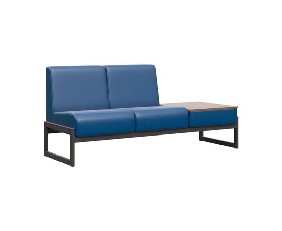 Модуль Диван двухместный столик универсальный 1855x700x800 MD.D2-ST2 Oregon 03/Орех Гварнери/Металл Черный, Основной цвет: Oregon 03/Орех Гварнери/Металл Черный, Ширина: 1855, Высота: 800, Глубина: 700, Максимальная ширина: 1855, Максимальная глубина: 700, Максимальная высота: 800, Объем: 0,57, Бренд: РИВА ООО, Артикул для сайта: MD.D2-ST2, изображение 2post-test