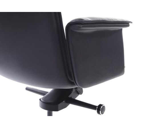 Кресло Рубенс-M 68x68x98/104 B1819-2 Чёрный, Основной цвет: Чёрный, Ширина: 68, Высота: 104, Глубина: 68, Максимальная ширина: 68, Максимальная глубина: 68, Максимальная высота: 104, Вес: 24, Материал сиденья: натуральная кожа/экокожа, Механизм: мультиблок с фиксацией в 3 положениях, Подголовник: обтянутые кожей в цвет кресла, Цвет сиденья: Черный, Цвет спинки: Черный, Максимальная нагрузка: 150, Материал спинки: натуральная кожа/экокожа, Гарантия: 5 лет, Страна производитель: Китай, Объем: 0,418, Бренд: РИВА ООО, Артикул для сайта: B1819-2, изображение 8post-test