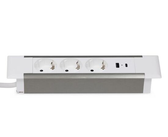 Блок розеток встраиваемый в стол 3 розетки USB-A USB-C 257x60x4 G4103T-2AC.N Серебро/Белый, Основной цвет: Серебро/Белый, Ширина: 257, Высота: 4, Глубина: 60, Максимальная ширина: 257, Максимальная глубина: 60, Максимальная высота: 4, Вес: 0,663, Объем: 0,002, Бренд: РИВА ООО, Артикул для сайта: G4103T-2AC.N, изображение 4post-test