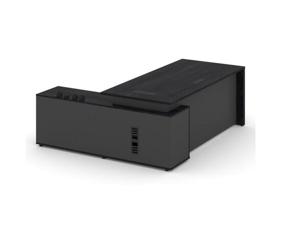 Касл Стол руководителя с электр. на опорной тумбе правый 2200x1800x750 CS.D-SRGE-22 (R) Каштан Тоскана/Базальт/Черный Матовый Гладкий, Основной цвет: Каштан Тоскана/Базальт/Черный Матовый Гладкий, Ширина: 2200, Высота: 750, Глубина: 1800, Максимальная ширина: 2200, Максимальная глубина: 1800, Максимальная высота: 750, Объем: 0,114, Бренд: РИВА ООО, Артикул для сайта: CS.D-SRGE-22 (R), изображение 2post-test