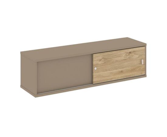 Эстетика Надставка на 2 тумбы низкая 1500x410x410 ES.NN-4.1 Латте/Тиквуд Светлый, Основной цвет: Латте/Тиквуд Светлый, Ширина: 1500, Высота: 410, Глубина: 410, Максимальная ширина: 1500, Максимальная глубина: 410, Максимальная высота: 410, Объем: 0,062, Бренд: РИВА ООО, Артикул для сайта: ES.NN-4.1, изображение 2post-test