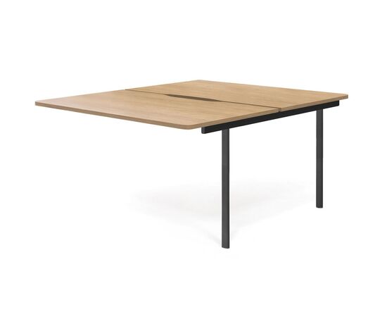 ФЛЕКС/FLEX Модуль бенча с вырезом 158x141xh76 135B822 6Z (7016) Гикори/Графит, Основной цвет: Гикори/Графит, Ширина: 158, Высота: 76, Глубина: 141, Максимальная ширина: 158, Максимальная глубина: 141, Максимальная высота: 76, Вес: 56,6, Объем: 0,1, Бренд: ЦЕНТРЭКСИМ ООО, Артикул для сайта: 135B822 6Z (7016), изображение 2post-test