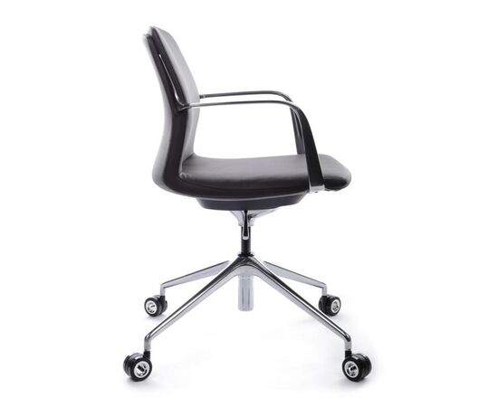Кресло Плаза-M 70x70x80/86 FK004-B12 Темно-коричневый, Основной цвет: Темно-коричневый, Ширина: 70, Высота: 86, Глубина: 70, Максимальная ширина: 70, Максимальная глубина: 70, Максимальная высота: 86, Вес: 16, Материал сиденья: натуральная кожа/экокожа, Механизм: пиастра, Подголовник: алюминий, Цвет сиденья: Темно-коричневый, Цвет спинки: Темно-коричневый, Максимальная нагрузка: 120, Материал спинки: натуральная кожа/экокожа, Гарантия: 5 лет, Страна производитель: Китай, Объем: 0,209, Бренд: РИВА ООО, Артикул для сайта: FK004-B12, изображение 2post-test