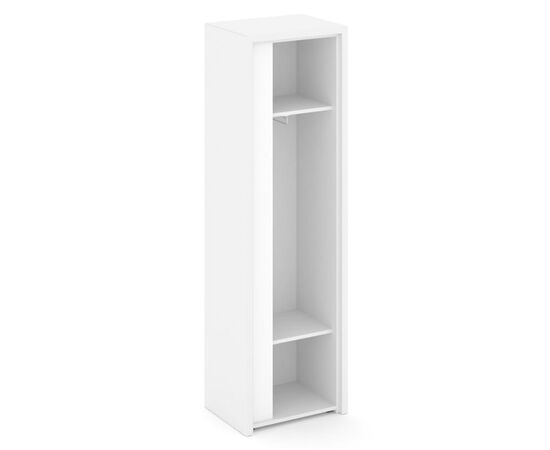Корнер Гардероб узкий 600x450x2000 COR.GB-1 (R) Белый Бриллиант/Белый, Основной цвет: Белый Бриллиант/Белый, Ширина: 600, Высота: 2000, Глубина: 450, Максимальная ширина: 600, Максимальная глубина: 450, Максимальная высота: 2000, Объем: 0,214, Бренд: РИВА ООО, Артикул: COR.GB-1 (R), изображение 2post-test