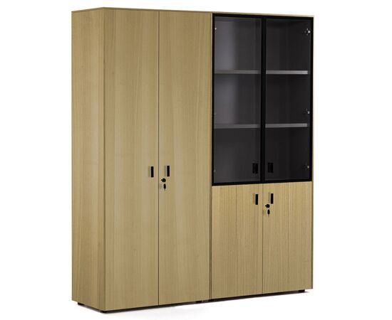 ЭНЦО/ENZO Шкаф комбинированный+для бумаг 162x44xh197 109 726 ECL-L 01 СВ.Эвкалипт/черный, Основной цвет: СВ.Эвкалипт/черный, Ширина: 162, Высота: 197, Глубина: 44, Максимальная ширина: 162, Максимальная глубина: 44, Максимальная высота: 197, Вес: 247, Объем: 0,55, Бренд: ЦЕНТРЭКСИМ ООО, Артикул для сайта: 109 726 ECL-L 01, изображение 2post-test