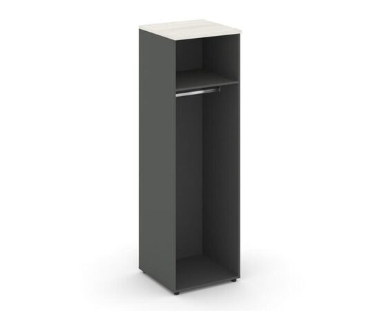 Стайл Проджект Гардероб узкий глубокий 600x600x1982 SN.GB-002 Антрацит NEW/Дуб Наварра/Черный Ручки, Основной цвет: Антрацит NEW/Дуб Наварра/Черный Ручки, Ширина: 600, Высота: 1982, Глубина: 600, Максимальная ширина: 600, Максимальная глубина: 600, Максимальная высота: 1982, Объем: 0,099, Бренд: РИВА ООО, Артикул для сайта: SN.GB-002, изображение 2post-test