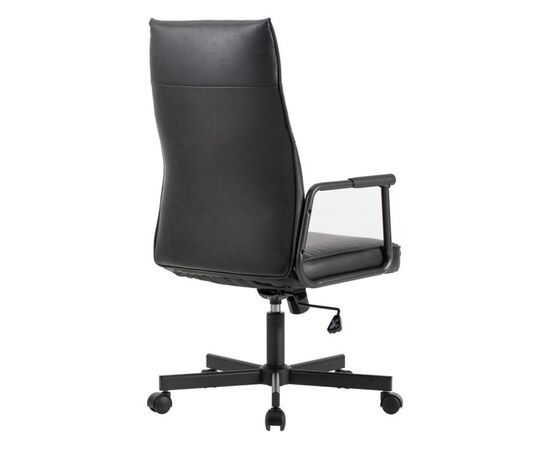 Кресло Стен 68x68x103/113 W-263H Чёрный, Основной цвет: Чёрный, Ширина: 68, Высота: 113, Глубина: 68, Максимальная ширина: 68, Максимальная глубина: 68, Максимальная высота: 113, Вес: 14, Материал сиденья: экокожа, Механизм: топ-ган, Подголовник: черный металл с пластиковыми накладками, Цвет спинки: Черный, Максимальная нагрузка: 120, Цвет сиденья: Черный, Материал спинки: экокожа, Страна производитель: Китай, Объем: 0,114, Бренд: РИВА ООО, Артикул для сайта: W-263H, изображение 3post-test