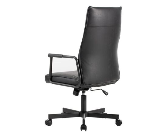 Кресло Стен 68x68x103/113 W-263H Чёрный, Основной цвет: Чёрный, Ширина: 68, Высота: 113, Глубина: 68, Максимальная ширина: 68, Максимальная глубина: 68, Максимальная высота: 113, Вес: 14, Материал сиденья: экокожа, Механизм: топ-ган, Подголовник: черный металл с пластиковыми накладками, Цвет спинки: Черный, Максимальная нагрузка: 120, Цвет сиденья: Черный, Материал спинки: экокожа, Страна производитель: Китай, Объем: 0,114, Бренд: РИВА ООО, Артикул для сайта: W-263H, изображение 5post-test