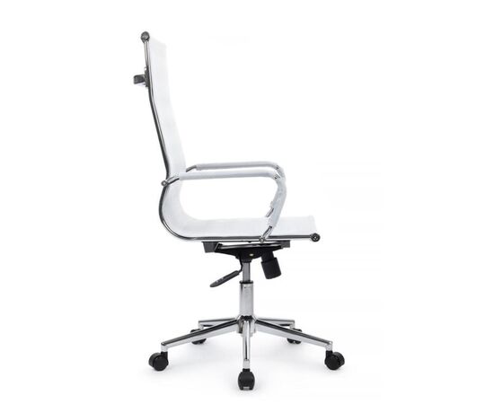 Кресло Хьюго RCH 57x56x109/119 6001-1SE Белый, Основной цвет: Белый, Ширина: 57, Высота: 119, Глубина: 56, Максимальная ширина: 57, Максимальная глубина: 56, Максимальная высота: 119, Вес: 12,6, Материал сиденья: сетка, Механизм: топ-ган, Подголовник: металлические хромированные, с накладками из сетки в цвет кресла, Цвет сиденья: Белый, Цвет спинки: Белый, Максимальная нагрузка: 120, Материал спинки: сетка, Гарантия: 1 год, Страна производитель: Китай, Объем: 0,288, Бренд: РИВА ООО, Артикул для сайта: 6001-1SE, изображение 2post-test