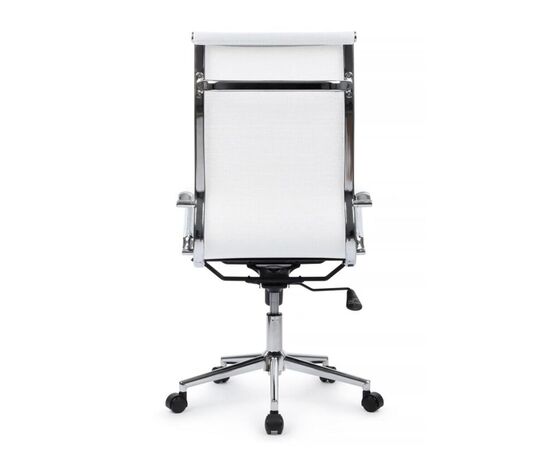 Кресло Хьюго RCH 57x56x109/119 6001-1SE Белый, Основной цвет: Белый, Ширина: 57, Высота: 119, Глубина: 56, Максимальная ширина: 57, Максимальная глубина: 56, Максимальная высота: 119, Вес: 12,6, Материал сиденья: сетка, Механизм: топ-ган, Подголовник: металлические хромированные, с накладками из сетки в цвет кресла, Цвет сиденья: Белый, Цвет спинки: Белый, Максимальная нагрузка: 120, Материал спинки: сетка, Гарантия: 1 год, Страна производитель: Китай, Объем: 0,288, Бренд: РИВА ООО, Артикул для сайта: 6001-1SE, изображение 4post-test