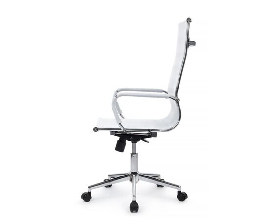 Кресло Хьюго RCH 57x56x109/119 6001-1SE Белый, Основной цвет: Белый, Ширина: 57, Высота: 119, Глубина: 56, Максимальная ширина: 57, Максимальная глубина: 56, Максимальная высота: 119, Вес: 12,6, Материал сиденья: сетка, Механизм: топ-ган, Подголовник: металлические хромированные, с накладками из сетки в цвет кресла, Цвет сиденья: Белый, Цвет спинки: Белый, Максимальная нагрузка: 120, Материал спинки: сетка, Гарантия: 1 год, Страна производитель: Китай, Объем: 0,288, Бренд: РИВА ООО, Артикул для сайта: 6001-1SE, изображение 6post-test