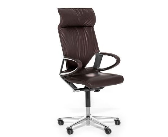 МОДУС/MODUS Кресло с подголовником 53/60x47/60xh113/126 284/81 87/89 dunkel braun frame and armrest cromiu Шоколад, Минимальная высота: 113, Основной цвет: Шоколад, Ширина: 60, Высота: 126, Глубина: 60, Максимальная ширина: 60, Максимальная глубина: 60, Минимальная ширина: 53, Максимальная высота: 126, Минимальная глубина: 47, Вес: 24, Объем: 0,7, Бренд: ЦЕНТРЭКСИМ ООО, Артикул для сайта: 284/81 87/89 dunkel braun frame and armrest cromiu, изображение 2post-test