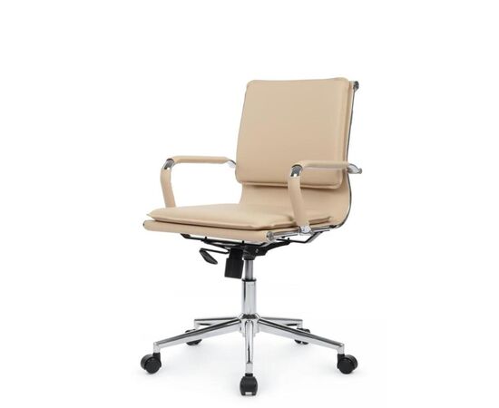 Кресло Хьюго RCH 57x56x92/102 6003-2SE Бежевый, Основной цвет: Бежевый, Ширина: 57, Высота: 102, Глубина: 56, Максимальная ширина: 57, Максимальная глубина: 56, Максимальная высота: 102, Вес: 13,9, Материал сиденья: экокожа, Механизм: топ-ган, Подголовник: металлические хромированные, с накладками из экокожи в цвет кресла, Цвет сиденья: Бежевый, Цвет спинки: Бежевый, Максимальная нагрузка: 120, Материал спинки: экокожа, Гарантия: 1 год, Страна производитель: Китай, Объем: 0,288, Бренд: РИВА ООО, Артикул для сайта: 6003-2SE, изображение 7post-test