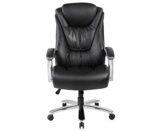 Кресло Босс RCH 71x84x114/124 9373 Чёрный, Основной цвет: Чёрный, Ширина: 71, Высота: 124, Глубина: 84, Максимальная ширина: 71, Максимальная глубина: 84, Максимальная высота: 124, Вес: 27, Материал сиденья: экокожа, Механизм: топ-ган усиленный, Подголовник: металл, с накладками из экокожи в цвет кресла, Цвет сиденья: Черный, Цвет спинки: Черный, Максимальная нагрузка: 150, Материал спинки: экокожа, Гарантия: 1 год, Страна производитель: Китай, Объем: 0,3, Бренд: РИВА ООО, Артикул для сайта: 9373, изображение 4post-test