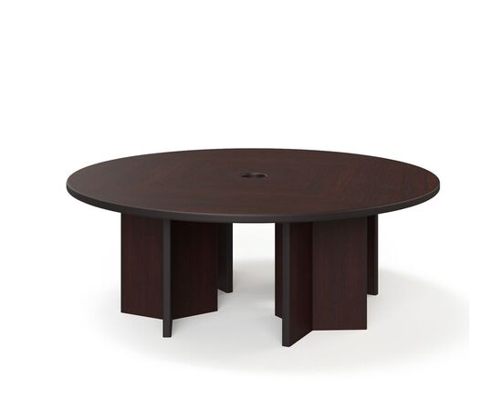 ВУД/WOOD Стол переговоров круглый d216xh76 SET_T2P+T4P Палисандр, Основной цвет: Палисандр, Высота: 76, Максимальная высота: 76, Максимальный диаметр: 216, Вес: 244, Объем: 0,668, Бренд: ЦЕНТРЭКСИМ ООО, Артикул для сайта: SET_T2P+T4P, изображение 2post-test