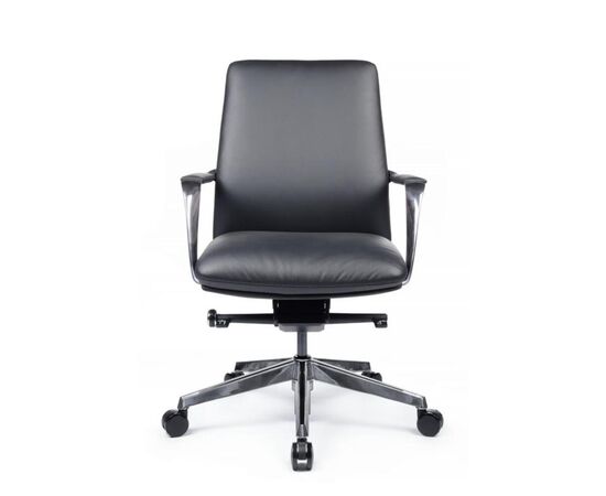 Кресло Пабло-M 67x67x95/101 B2216-1 Чёрный, Основной цвет: Чёрный, Ширина: 67, Высота: 101, Глубина: 67, Максимальная ширина: 67, Максимальная глубина: 67, Максимальная высота: 101, Вес: 23,5, Материал сиденья: натуральная кожа/экокожа, Механизм: мультиблок с фиксацией в 3 положениях, Подголовник: алюминий, с накладками из кожи в цвет кресла, Цвет сиденья: Черный, Цвет спинки: Черный, Максимальная нагрузка: 150, Материал спинки: натуральная кожа/экокожа, Гарантия: 5 лет, Страна производитель: Китай, Объем: 0,185, Бренд: РИВА ООО, Артикул для сайта: B2216-1, изображение 5post-test