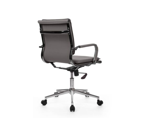 Кресло Хьюго RCH 57x56x92/102 6003-2SE Серый, Основной цвет: Серый, Ширина: 57, Высота: 102, Глубина: 56, Максимальная ширина: 57, Максимальная глубина: 56, Максимальная высота: 102, Вес: 13,9, Материал сиденья: экокожа, Механизм: топ-ган, Подголовник: металлические хромированные, с накладками из экокожи в цвет кресла, Цвет сиденья: Серый, Цвет спинки: Серый, Максимальная нагрузка: 120, Материал спинки: экокожа, Гарантия: 1 год, Страна производитель: Китай, Объем: 0,288, Бренд: РИВА ООО, Артикул для сайта: 6003-2SE, изображение 3post-test