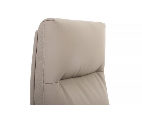 Кресло Отто RCH 68x74x120/130 CM-P001AS Бежевый, Основной цвет: Бежевый, Ширина: 68, Высота: 130, Глубина: 74, Максимальная ширина: 68, Максимальная глубина: 74, Максимальная высота: 130, Вес: 28, Материал сиденья: экокожа, Механизм: топ-ган, Подголовник: черный металл, с накладками из экокожи в цвет кресла, Цвет сиденья: Бежевый, Цвет спинки: Бежевый, Максимальная нагрузка: 150, Материал спинки: экокожа, Гарантия: 1 год, Страна производитель: Китай, Объем: 0,405, Бренд: РИВА ООО, Артикул для сайта: CM-P001AS, изображение 9post-test