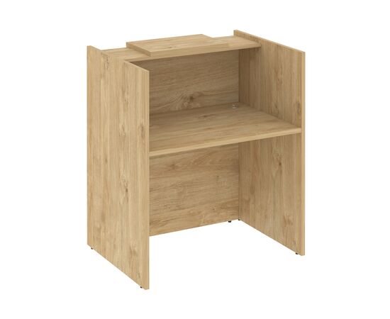 Оникс Ресепшн 1030x766x1187 O.R-K-3 Тиквуд Светлый, Основной цвет: Тиквуд Светлый, Ширина: 1030, Высота: 1187, Глубина: 766, Максимальная ширина: 1030, Максимальная глубина: 766, Максимальная высота: 1187, Объем: 0,176, Бренд: РИВА ООО, Артикул для сайта: O.R-K-3, изображение 2post-test