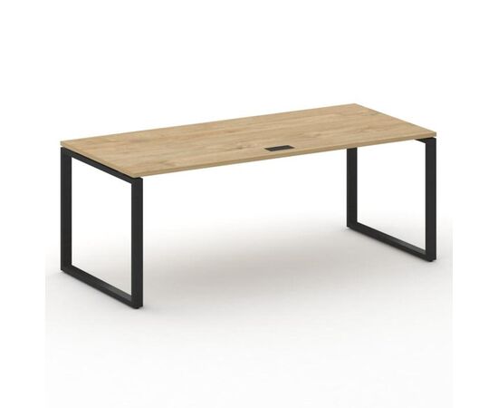 Шифт Стол руководителя прямой без тумбы 2000x900x753 SK.SR-200.P Тиквуд Светлый/Металл Черный, Основной цвет: Тиквуд Светлый/Металл Черный, Ширина: 2000, Высота: 753, Глубина: 900, Материал: Столы руководителя, Максимальная ширина: 2000, Максимальная глубина: 900, Максимальная высота: 753, Объем: 0,154, Бренд: РИВА ООО, Артикул для сайта: SK.SR-200.P, изображение 2post-test