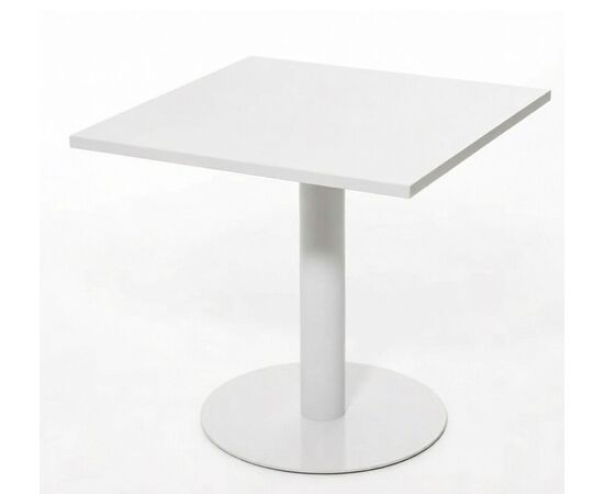 Стол квадратный 70x70x75 100S2686 W3 (9003) Белый, Основной цвет: Белый, Ширина: 70, Высота: 75, Глубина: 70, Максимальная ширина: 70, Максимальная глубина: 70, Максимальная высота: 75, Вес: 30, Объем: 0,18, Бренд: ЦЕНТРЭКСИМ ООО, Артикул для сайта: 100S2686 W3 (9003), изображение 2post-test