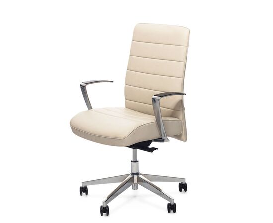 СТРАЙП/Б/STRIPE/B Кресло руководителя 55/70x49/60xh100/107 Т193460 БЕЖЕВЫЙ-АЛЮМ, Минимальная высота: 100, Основной цвет: БЕЖЕВЫЙ-АЛЮМ, Ширина: 70, Высота: 107, Глубина: 60, Максимальная ширина: 70, Максимальная глубина: 60, Минимальная ширина: 55, Максимальная высота: 107, Минимальная глубина: 49, Вес: 20,5, Объем: 0,19, Бренд: ЦЕНТРЭКСИМ ООО, Артикул для сайта: Т193460, изображение 2post-test