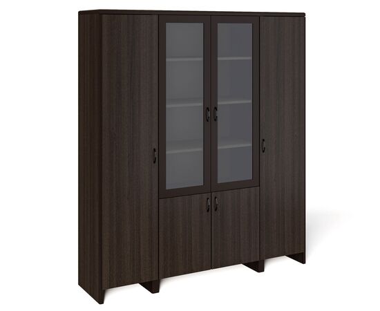 ВУД/WOOD Шкаф для бумаг 183x45xh211 WOOD LA214S N Американский орех, Основной цвет: Американский орех, Ширина: 183, Высота: 211, Глубина: 45, Максимальная ширина: 183, Максимальная глубина: 45, Максимальная высота: 211, Вес: 235, Объем: 0,546, Бренд: ЦЕНТРЭКСИМ ООО, Артикул для сайта: WOOD LA214S N, изображение 2post-test