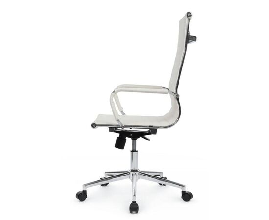 Кресло Хьюго RCH 57x56x109/119 6002-1SE Белый, Основной цвет: Белый, Ширина: 57, Высота: 119, Глубина: 56, Максимальная ширина: 57, Максимальная глубина: 56, Максимальная высота: 119, Вес: 12,6, Материал сиденья: экокожа, Механизм: топ-ган, Подголовник: металлические хромированные, с накладками из экокожи в цвет кресла, Цвет сиденья: Белый, Цвет спинки: Белый, Максимальная нагрузка: 120, Материал спинки: экокожа, Гарантия: 1 год, Страна производитель: Китай, Объем: 0,288, Бренд: РИВА ООО, Артикул для сайта: 6002-1SE, изображение 6post-test