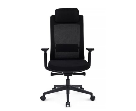 Кресло Миратт 67x56x115/125 MRTB-001 Чёрный, Основной цвет: Чёрный, Ширина: 67, Высота: 125, Глубина: 56, Максимальная ширина: 67, Максимальная глубина: 56, Максимальная высота: 125, Вес: 20, Материал сиденья: ткань, Механизм: синхромеханизм с клавишным слайдером, Подголовник: черный пластик 3D, Цвет сиденья: Черный, Цвет спинки: Черный, Максимальная нагрузка: 120, Материал спинки: сетка, Объем: 0,203, Бренд: РИВА ООО, Артикул для сайта: MRTB-001, изображение 8post-test