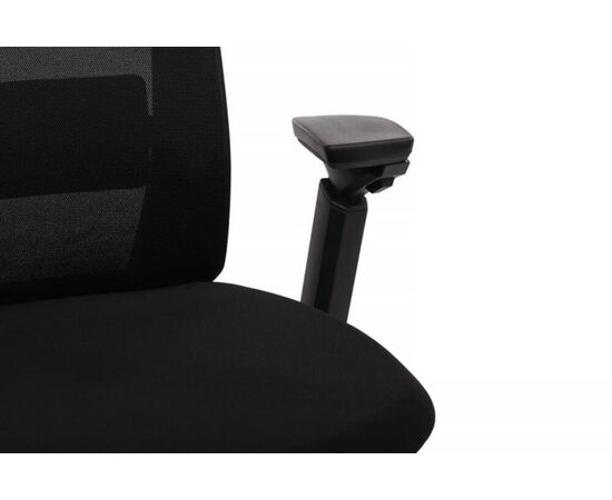 Кресло Миратт 67x56x115/125 MRTB-001 Чёрный, Основной цвет: Чёрный, Ширина: 67, Высота: 125, Глубина: 56, Максимальная ширина: 67, Максимальная глубина: 56, Максимальная высота: 125, Вес: 20, Материал сиденья: ткань, Механизм: синхромеханизм с клавишным слайдером, Подголовник: черный пластик 3D, Цвет сиденья: Черный, Цвет спинки: Черный, Максимальная нагрузка: 120, Материал спинки: сетка, Объем: 0,203, Бренд: РИВА ООО, Артикул для сайта: MRTB-001, изображение 17post-test