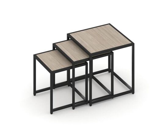 Лофт Стол журнальный 400x400x400 VR.L-SJK-40 Дуб Аттик/Металл Черный, Основной цвет: Дуб Аттик/Металл Черный, Ширина: 400, Высота: 400, Глубина: 400, Максимальная ширина: 400, Максимальная глубина: 400, Максимальная высота: 400, Объем: 0,1, Бренд: РИВА ООО, Артикул для сайта: VR.L-SJK-40, изображение 4post-test