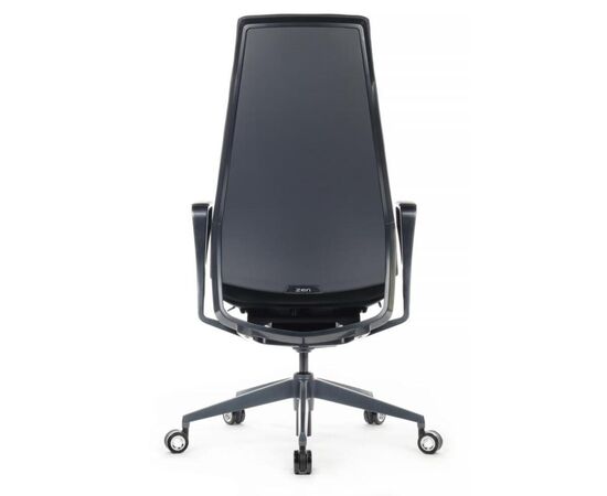 Кресло Zen 66x66x115/121 01E Синий/Металл Черный, Основной цвет: Синий/Металл Черный, Ширина: 66, Минимальная высота: 115, Высота: 121, Максимальная нагрузка: 120, Глубина: 66, Максимальная ширина: 66, Максимальная глубина: 66, Максимальная высота: 121, Вес: 28,6, Материал сиденья: премиальная натуральная кожа, Механизм: синхромеханизм со слайдером, Подголовник: металл, с накладками из премиальной натуральной кожи в цвет кресла, Цвет сиденья: Синий, Цвет спинки: Синий, Материал спинки: премиальная натуральная кожа, Гарантия: 3 года, Страна производитель: Китай, Бренд: РИВА ООО, Артикул для сайта: 01E, изображение 5post-test