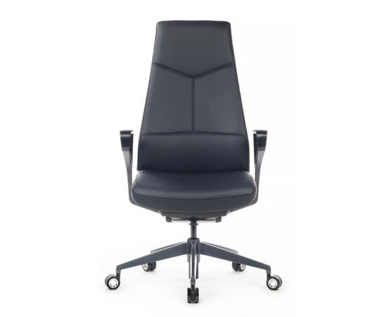 Кресло Zen 66x66x115/121 01E Синий/Металл Черный, Основной цвет: Синий/Металл Черный, Ширина: 66, Минимальная высота: 115, Высота: 121, Максимальная нагрузка: 120, Глубина: 66, Максимальная ширина: 66, Максимальная глубина: 66, Максимальная высота: 121, Вес: 28,6, Материал сиденья: премиальная натуральная кожа, Механизм: синхромеханизм со слайдером, Подголовник: металл, с накладками из премиальной натуральной кожи в цвет кресла, Цвет сиденья: Синий, Цвет спинки: Синий, Материал спинки: премиальная натуральная кожа, Гарантия: 3 года, Страна производитель: Китай, Бренд: РИВА ООО, Артикул для сайта: 01E, изображение 6post-test