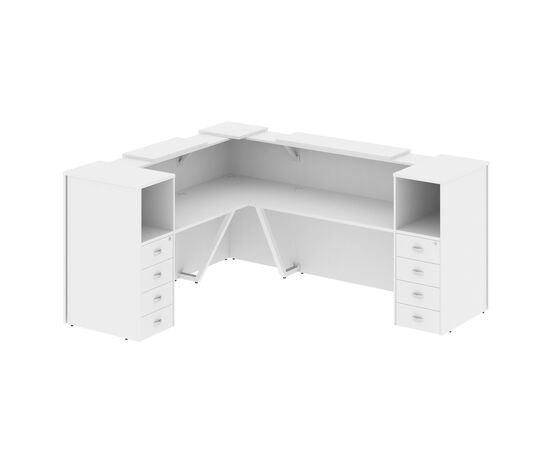 Оникс Ресепшн 2575x2175x1187 O.R-K-29 Белый Бриллиант, Основной цвет: Белый Бриллиант, Ширина: 2575, Высота: 1187, Глубина: 2175, Максимальная ширина: 2575, Максимальная глубина: 2175, Максимальная высота: 1187, Объем: 0,555, Бренд: РИВА ООО, Артикул для сайта: O.R-K-29, изображение 2post-test