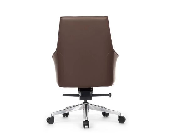Кресло Россо-M 68x68x88/94 B1918 Коричневый, Основной цвет: Коричневый, Ширина: 68, Высота: 94, Глубина: 68, Максимальная ширина: 68, Максимальная глубина: 68, Максимальная высота: 94, Вес: 22, Материал сиденья: натуральная кожа/экокожа, Механизм: мультиблок, Подголовник: обтянутые кожей в цвет кресла, Цвет сиденья: Коричневый, Цвет спинки: Коричневый, Максимальная нагрузка: 250, Материал спинки: натуральная кожа/экокожа, Гарантия: 5 лет, Страна производитель: Китай, Объем: 0,45, Бренд: РИВА ООО, Артикул для сайта: B1918, изображение 3post-test