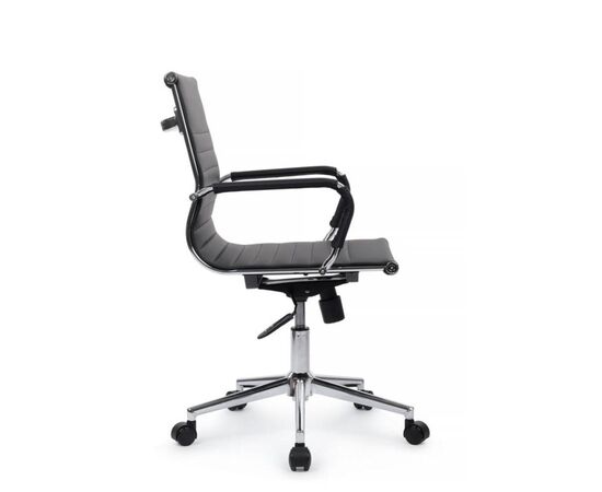 Кресло Хьюго RCH 57x56x92/102 6002-2SE Чёрный, Основной цвет: Чёрный, Ширина: 57, Высота: 102, Глубина: 56, Максимальная ширина: 57, Максимальная глубина: 56, Максимальная высота: 102, Вес: 12,6, Материал сиденья: экокожа, Механизм: топ-ган, Подголовник: металлические хромированные, с накладками из экокожи в цвет кресла, Цвет сиденья: Черный, Цвет спинки: Черный, Максимальная нагрузка: 120, Материал спинки: экокожа, Гарантия: 1 год, Страна производитель: Китай, Объем: 0,288, Бренд: РИВА ООО, Артикул для сайта: 6002-2SE, изображение 2post-test