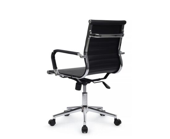 Кресло Хьюго RCH 57x56x92/102 6002-2SE Чёрный, Основной цвет: Чёрный, Ширина: 57, Высота: 102, Глубина: 56, Максимальная ширина: 57, Максимальная глубина: 56, Максимальная высота: 102, Вес: 12,6, Материал сиденья: экокожа, Механизм: топ-ган, Подголовник: металлические хромированные, с накладками из экокожи в цвет кресла, Цвет сиденья: Черный, Цвет спинки: Черный, Максимальная нагрузка: 120, Материал спинки: экокожа, Гарантия: 1 год, Страна производитель: Китай, Объем: 0,288, Бренд: РИВА ООО, Артикул для сайта: 6002-2SE, изображение 5post-test