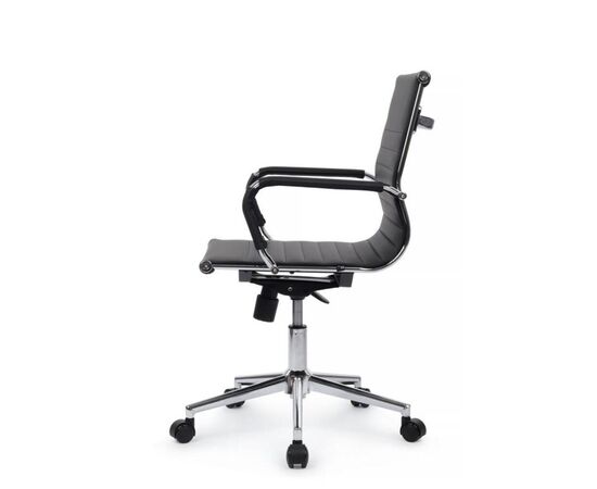Кресло Хьюго RCH 57x56x92/102 6002-2SE Чёрный, Основной цвет: Чёрный, Ширина: 57, Высота: 102, Глубина: 56, Максимальная ширина: 57, Максимальная глубина: 56, Максимальная высота: 102, Вес: 12,6, Материал сиденья: экокожа, Механизм: топ-ган, Подголовник: металлические хромированные, с накладками из экокожи в цвет кресла, Цвет сиденья: Черный, Цвет спинки: Черный, Максимальная нагрузка: 120, Материал спинки: экокожа, Гарантия: 1 год, Страна производитель: Китай, Объем: 0,288, Бренд: РИВА ООО, Артикул для сайта: 6002-2SE, изображение 6post-test