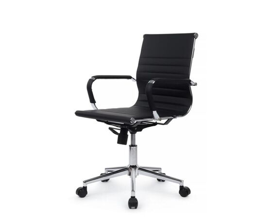 Кресло Хьюго RCH 57x56x92/102 6002-2SE Чёрный, Основной цвет: Чёрный, Ширина: 57, Высота: 102, Глубина: 56, Максимальная ширина: 57, Максимальная глубина: 56, Максимальная высота: 102, Вес: 12,6, Материал сиденья: экокожа, Механизм: топ-ган, Подголовник: металлические хромированные, с накладками из экокожи в цвет кресла, Цвет сиденья: Черный, Цвет спинки: Черный, Максимальная нагрузка: 120, Материал спинки: экокожа, Гарантия: 1 год, Страна производитель: Китай, Объем: 0,288, Бренд: РИВА ООО, Артикул для сайта: 6002-2SE, изображение 7post-test