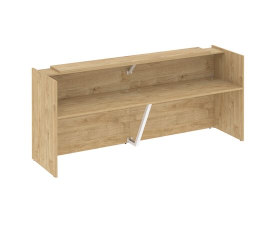Оникс Ресепшн 2810x766x1187 O.R-K-8 Тиквуд Светлый, Основной цвет: Тиквуд Светлый, Ширина: 2810, Высота: 1187, Глубина: 766, Максимальная ширина: 2810, Максимальная глубина: 766, Максимальная высота: 1187, Объем: 0,42, Бренд: РИВА ООО, Артикул для сайта: O.R-K-8, изображение 2post-test