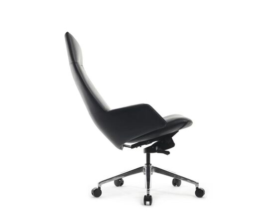 Кресло Спелл 68x68x119/125 A1719 Чёрный, Основной цвет: Чёрный, Ширина: 68, Высота: 125, Глубина: 68, Максимальная ширина: 68, Максимальная глубина: 68, Максимальная высота: 125, Вес: 23,4, Материал сиденья: натуральная кожа/экокожа, Механизм: мультиблок с фиксацией в 3 положениях, Подголовник: обтянутые кожей в цвет кресла, Цвет сиденья: Черный, Цвет спинки: Черный, Максимальная нагрузка: 120, Материал спинки: натуральная кожа/экокожа, Гарантия: 5 лет, Страна производитель: Китай, Объем: 0,479, Бренд: РИВА ООО, Артикул для сайта: A1719, изображение 3post-test