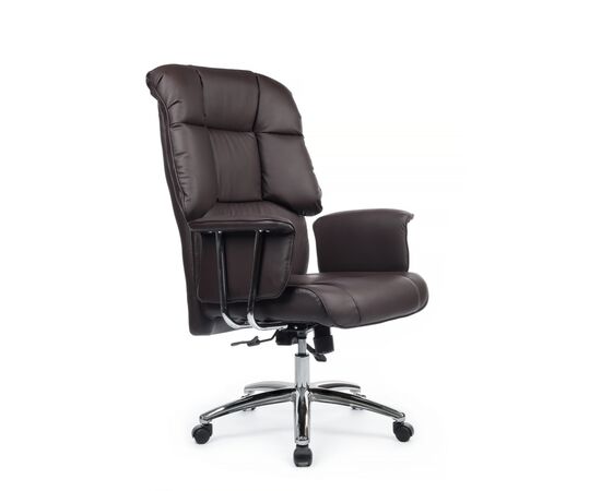 Кресло RCH 73x74x130 9502 Коричневый, Основной цвет: Коричневый, Максимальная нагрузка: 150, Ширина: 73, Высота: 130, Глубина: 74, Максимальная ширина: 73, Максимальная глубина: 74, Максимальная высота: 130, Вес: 24, Материал сиденья: натуральная кожа, Цвет сиденья: Коричневый, Цвет спинки: Коричневый, Материал спинки: натуральная кожа, Бренд: РИВА ООО, Артикул для сайта: 9502, изображение 3post-test